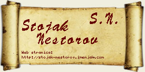 Stojak Nestorov vizit kartica